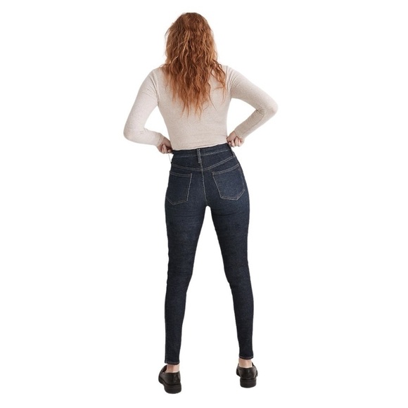 Madewell Dark Wash 10th High Rise Skinny Jeans | U.S. Woman’s 26 - Picture 8 of 8